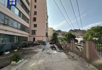 兰州市一地突发塌陷天然气管道受损 周边群众已疏散