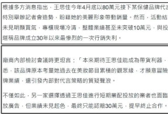 背假包、嫁王思聪家司机，42岁女星成圈内笑话，合作方损失300万