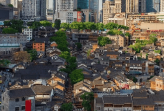 层层叠叠的立体景致 重庆十八梯风貌区
