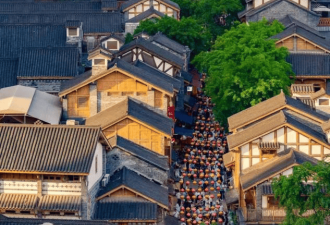 层层叠叠的立体景致 重庆十八梯风貌区