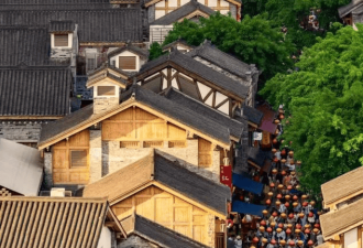层层叠叠的立体景致 重庆十八梯风貌区