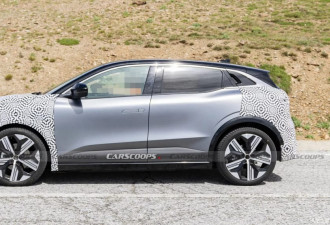 外观微调 雷诺Megane E-Tech中期改款谍照