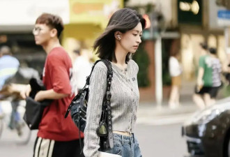 看到上海满大街的长裤、长裙搭配平底鞋 太美了