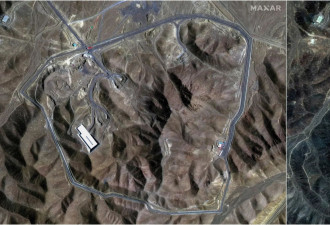 卫星图显示："巨型钻地弹"引爆前已穿透61米