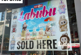太火了！多伦多各个商店都在卖Labubu，包括餐馆、咖啡店！