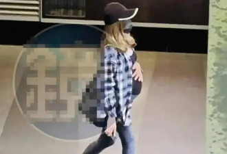许玮甯逛街被拍，手抚超大孕肚母爱满满，高龄怀孕状态很不错