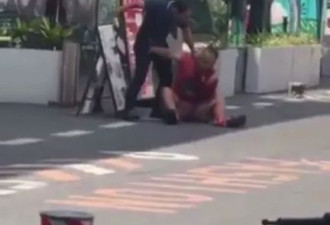 广州血腥斩人现场：传“摩的”抢客爆冲突