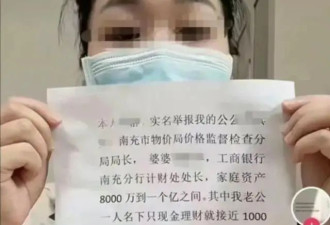 四川女子举报前公婆资产近1亿涉嫌贪腐 称举报...