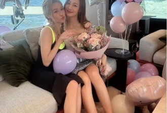 TVB前女星比基尼庆生，与闺蜜海上派对大秀身材