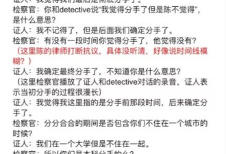 杀妻案前女友出庭 陈贬低妻子,机场激吻前女友…