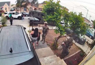 联邦特工在洛杉矶突袭民宅 直接爆破开门