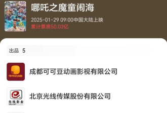 《哪吒2》国内154.46亿收官 投资方分账55亿