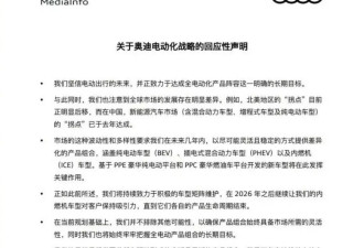被新能源坑哭后，奥迪重新拥抱燃油了...