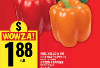 本周特价：哈密瓜$1 樱桃$1.88 蓝莓、菠萝$2 10lb土豆$2.99