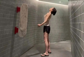 TVB前知名女星晒冲凉视频，如今四肢纤细成皮包骨