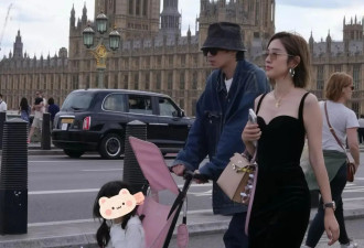 张若昀一家伦敦被偶遇！拉着女儿低头走，唐艺昕全程在躲镜头！