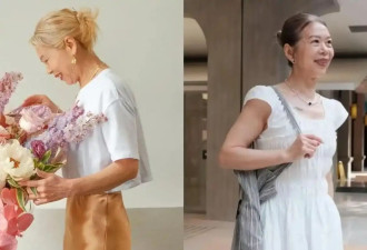 中老年女人穿裙子 尽量不要配凉鞋、高跟鞋