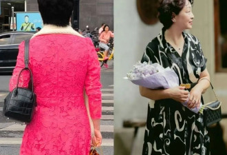 中老年女人穿裙子 尽量不要配凉鞋、高跟鞋
