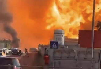 罗马加油站大爆炸 火球直冲天际 惊悚画面曝