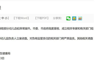 甘肃幼儿园血铅异常患儿家长：借钱贷款也要治