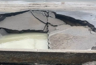 宾顿Steeles Avenue West路面塌陷：东行车道关闭至少24小时