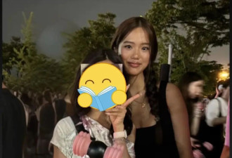 钟丽缇和家人去韩国看演唱会，二女儿打扮性感，小麦色皮肤真好看