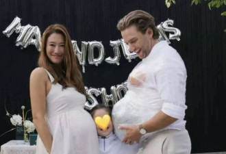 谢霆锋妹妹二胎办迎婴派对，男友扮孕妇逗她开心