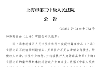 钟薛高彻底凉凉 申请破产 21家分支全注销