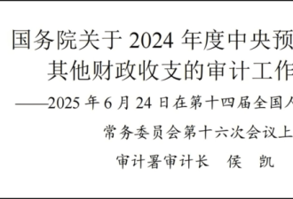 中国一年一度的审计报告看了让人感到震撼