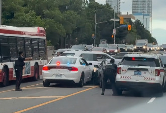 全程目击！偷车贼在士嘉堡遭围捕，警察当街开枪！