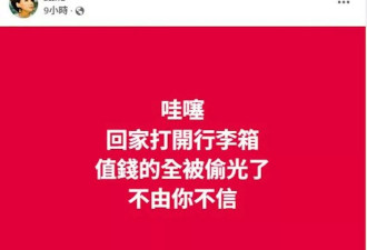 甄妮在伦敦机场遭遇盗窃，损失高达21万元