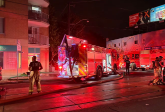多伦多东区公寓凌晨发生火灾：一人当场死亡，一人重伤