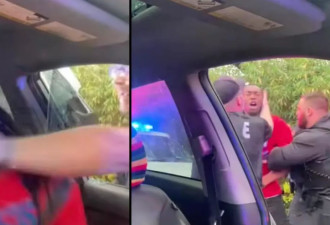 只因未开车灯 美国男子遭警员拳打头部砸窗致脑震荡