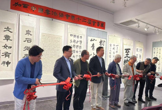 加西中国书法协会 第十二届会员书法联展开幕式成功举办