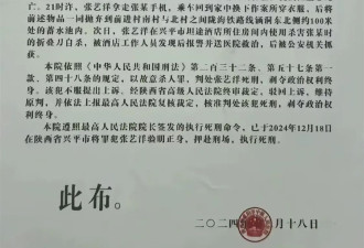张艺洋犯刑案被枪决,知情人:他的家人已搬离村子