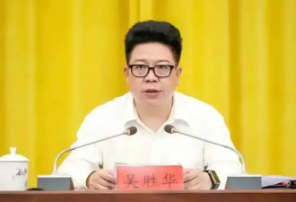 中央巡视组刚进驻，副部级吴胜华官宣落马