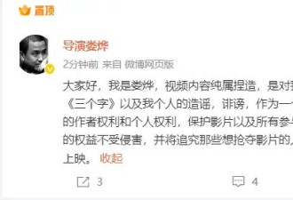 导演娄烨回应涉嫌职务侵占上千万：视频内容纯属捏造