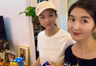 汤唯祖孙三代同框，9岁女儿个头真高，72岁母亲打扮时髦气质超好