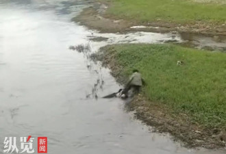 男子落水，右腿高位截肢的拾荒大叔两次下水救起