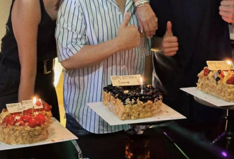 甄子丹庆祝62岁生日，和老婆汪诗诗搂抱秀恩爱
