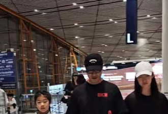 汪峰带4个孩子回国，二女儿汪璟怡罕见露面