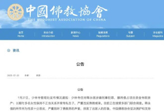 释永信被查:与多女有染 曾被举报通奸,笔录显示..