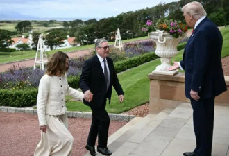 美国总统对52岁英国首相夫人“献殷勤”，引发争议