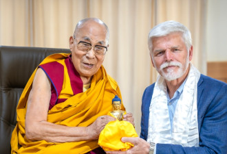 捷克总统帕维尔以私人名义前往印度拜访达赖喇嘛