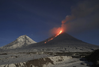 俄罗斯强震后 北半球最大活火山喷发