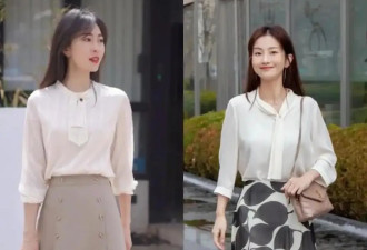 建议中年女人：穿衬衫多配“半裙和阔腿裤”