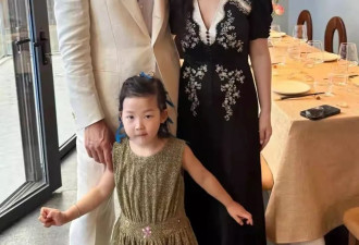 朱珠骑车陪老公女儿吃涮羊肉，裙子太长引发热议