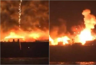日本花火节意外爆炸 烟火船狂烧影片曝光