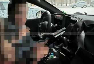 梅赛德斯AMG GT四门电动跑车内饰谍照