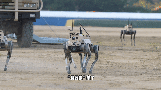冲锋！演习现场“机器狼”射击画面最新披露